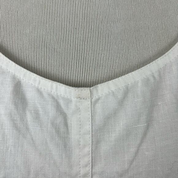 💗Sold💗not for sale💗J.Jill Women Linen Sleeveless Mini Dress Preppy Resort Minima - Picture 8 of 8